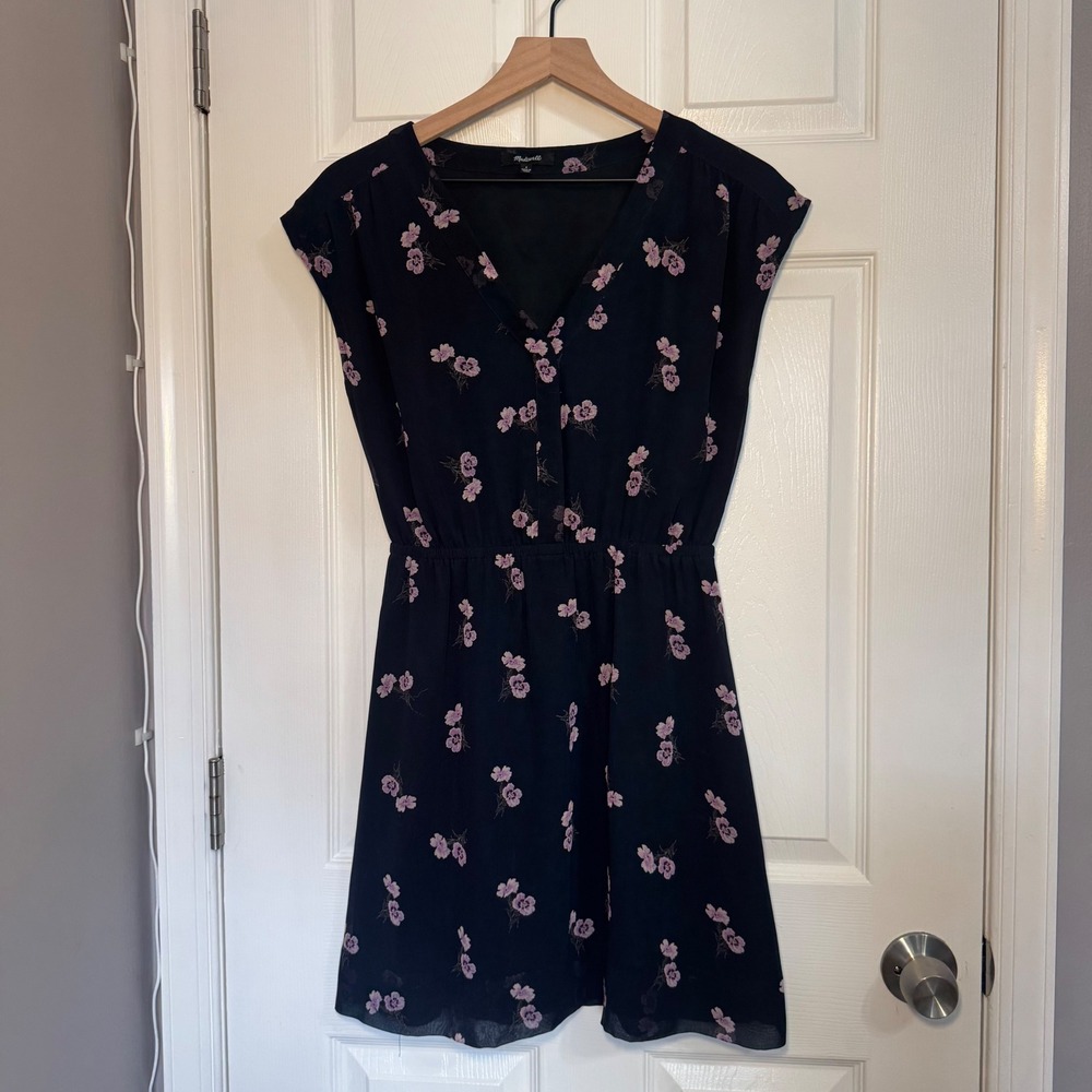 Madewell Skygaze Dress in Pansy Bouquet 2 Ditsy Floral Garden Party
